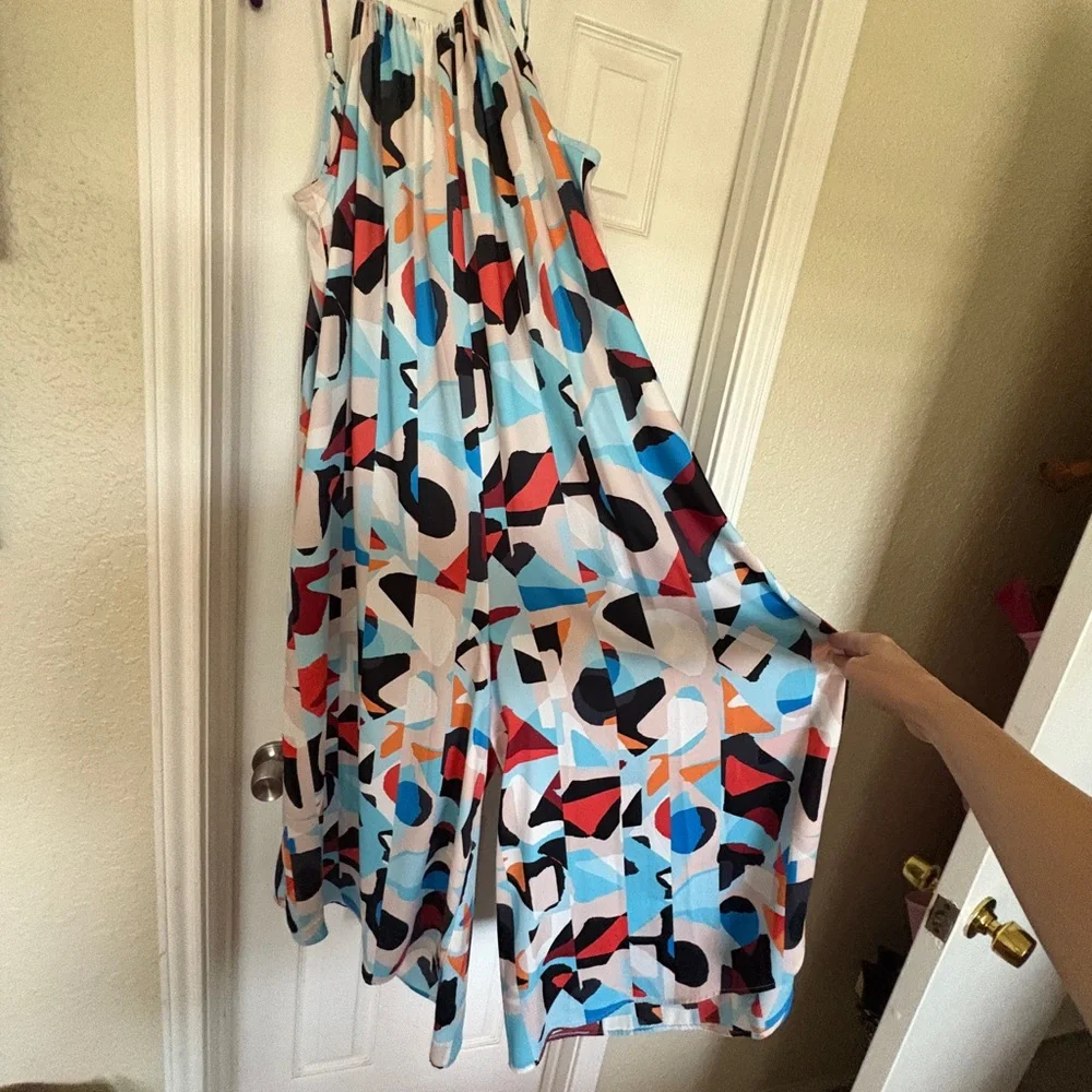 Anthropologie Multicolor Abstract Jumpsuit - Picture 2 of 3